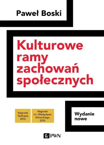 Okładka: Kulturowe ramy zachowań społecznych