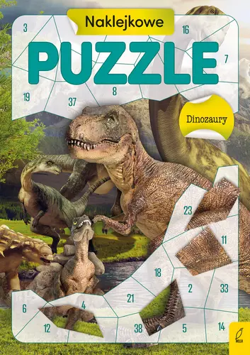Okładka: Naklejkowe puzzle. Dinozaury