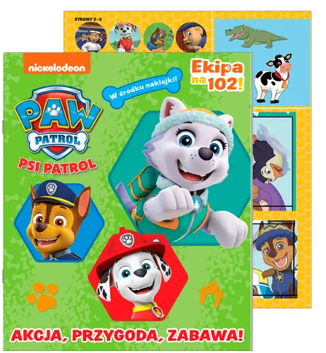 Okładka: Psi patrol. Ekipa na 102! nr 45 Akcja, przygoda, zabawa