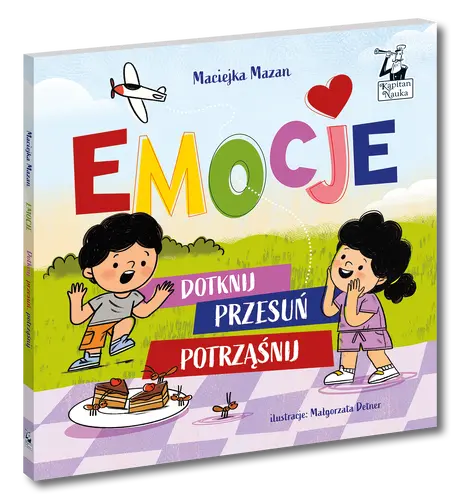 Okładka: Emocje. Dotknij, przesuń, potrząśnij. Kapitan Nauka