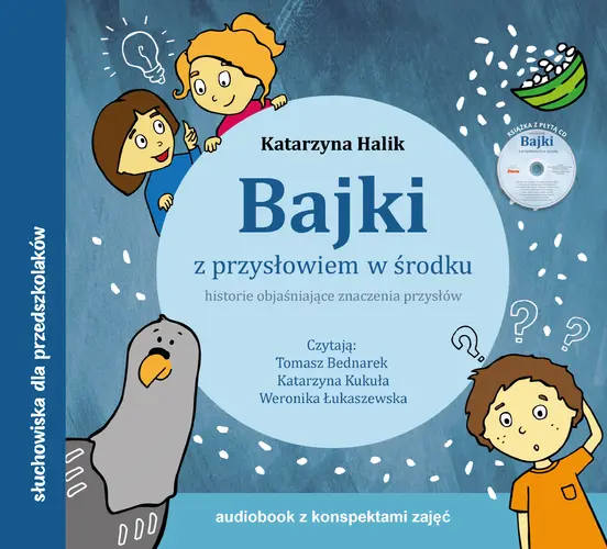 Okładka: Bajki z przysłowiem w środku. Audiobook CD + konspekty