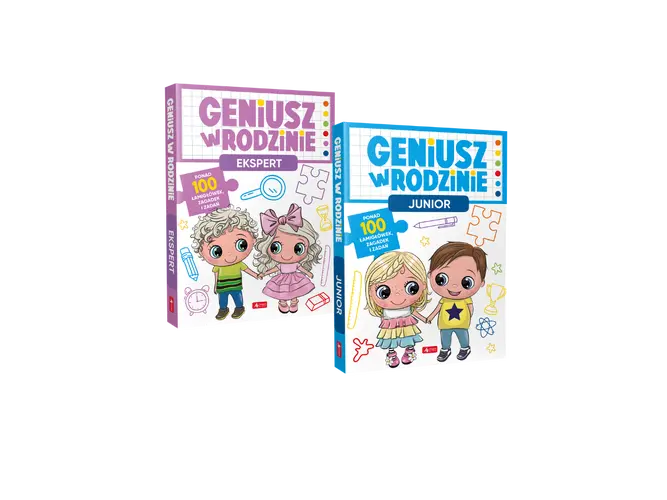 Okładka: GENIUSZ w RODZINIE (2 tytuły)