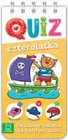Okładka: Quiz czterolatka. Obrazkowe zadania dla bystrych dzieci