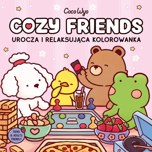 Okładka: Cozy Friends. Urocza i relaksująca kolorowanka