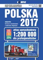 Okładka: Atlas samochodowy Polski dla profesjonalistów Kompas 1:200 000