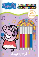 Okładka: Peppa Pig. Numerkowe kolorowanki cz. 4 Zagrajmy!