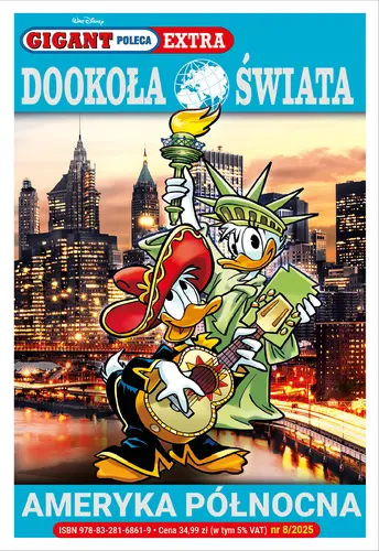 Okładka: Gigant Poleca Extra. Dookoła świata. Ameryka Północna. Tom 8/2025