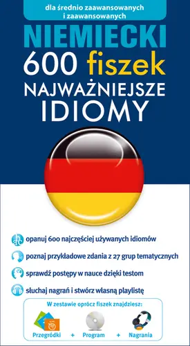 Okładka: Niemiecki 600 fiszek najważniejsze idiomy