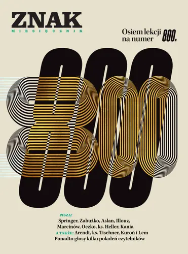 Okładka: Miesięcznik ZNAK 800 (01/2022) Osiem lekcji na 800. numer