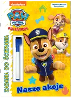 Okładka: Psi Patrol. Zadania do ścierania. Nasze akcje