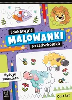 Okładka: Edukacyjne malowanki przedszkolaka. Rysuję zwierzęta