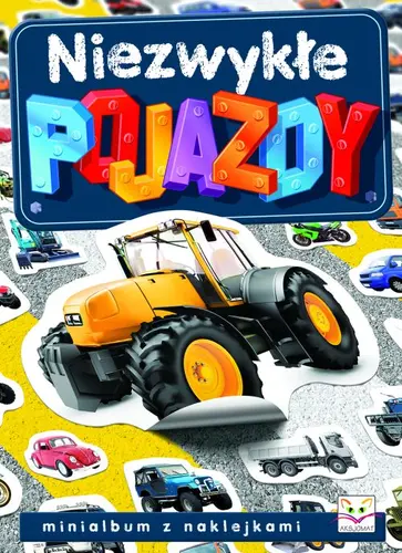 Okładka: Minialbum z naklejkami. Niezwykłe pojazdy
