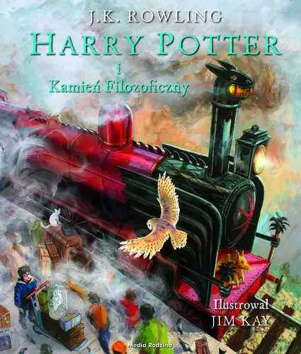 Okładka: Harry Potter i kamień filozoficzny-ilustrowany