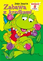 Okładka: Zabawa z kredkami. Żabka