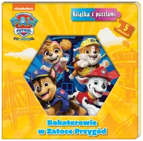 Okładka: Psi Patrol. Książka z puzzlami. Bohaterowie w Zatoce Przygód