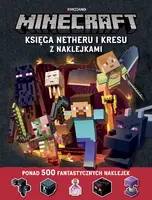 Okładka: Minecraft. Księga Netheru i Kresu z naklejkami