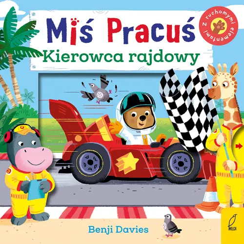 Okładka: Miś Pracuś. Kierowca rajdowy