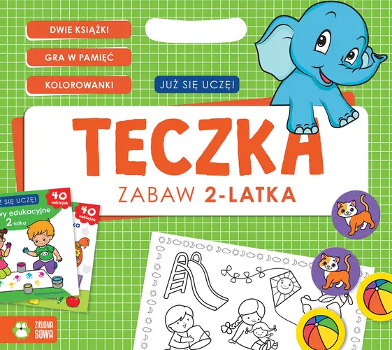 Okładka: Już się uczę. Teczka zabaw 2-latka