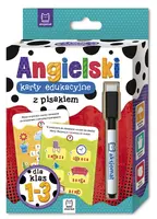 Okładka: Język angielski klasy 1-3 – karty edukacyjne z pisakiem dla klas 1-3