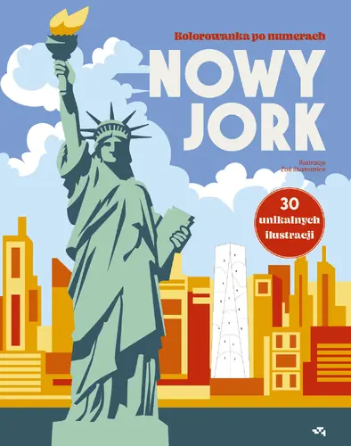 Okładka: Nowy Jork. Kolorowanka po numerach