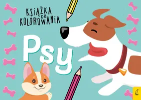 Okładka: Książka do kolorowania. Psy