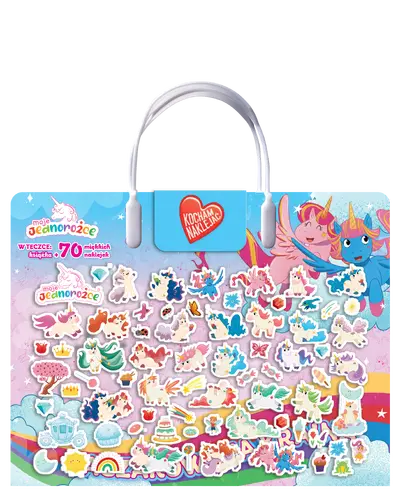 Okładka: Moje Jednorożce. Kocham naklejać cz. 1 Zaczarowana kraina