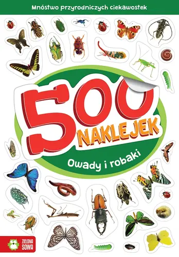 Okładka: 500 naklejek. Owady i robaki