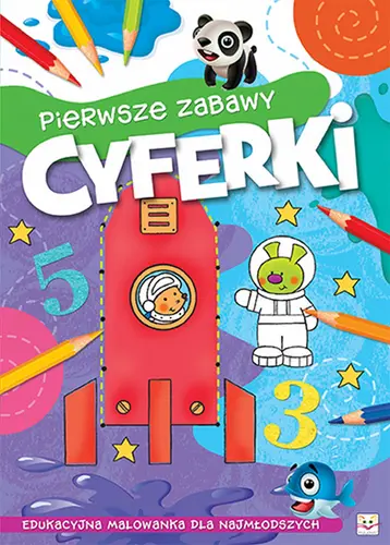 Okładka: Pierwsze zabawy. Cyferki.