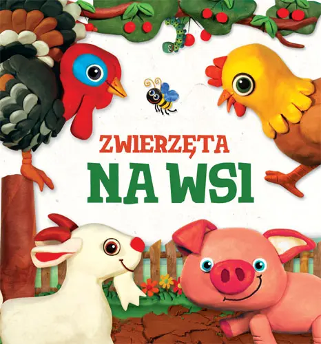 Okładka: Zwierzęta na wsi. Modelinki