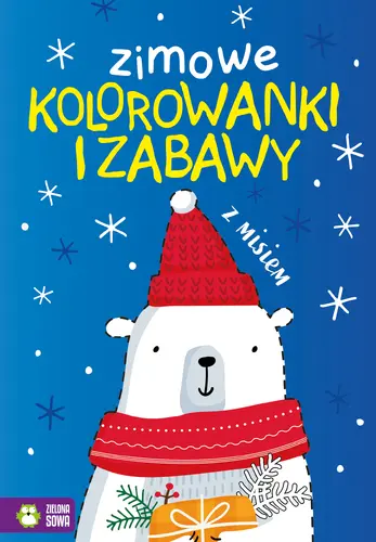 Okładka: Zimowe kolorowanki i zabawy z misiem