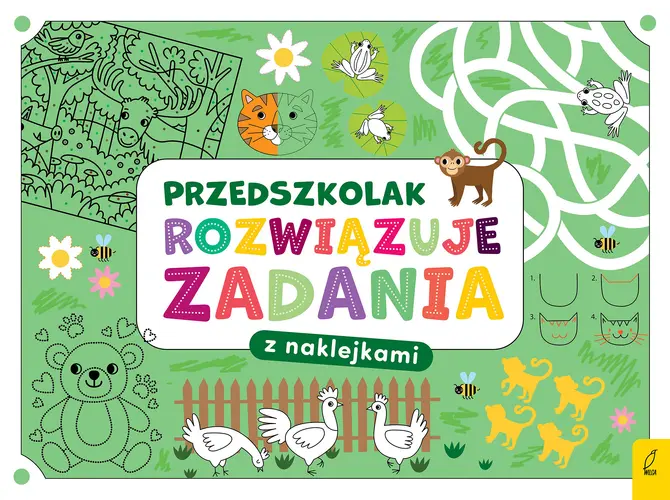 Okładka: Przedszkolak rozwiązuje zadania. Zeszyt zielony