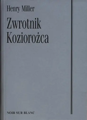 Okładka: Zwrotnik koziorożca