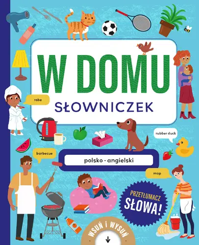 Okładka: W domu. Słowniczek polsko-angielski