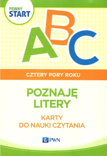 Okładka: Pewny start Cztery pory roku Poznaję litery Karty do nauki czytania