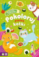 Okładka: Pokoloruj psotne kotki