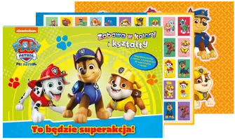 Okładka: Psi Patrol. Zabawa w kolory i kształty. Co za akcja!