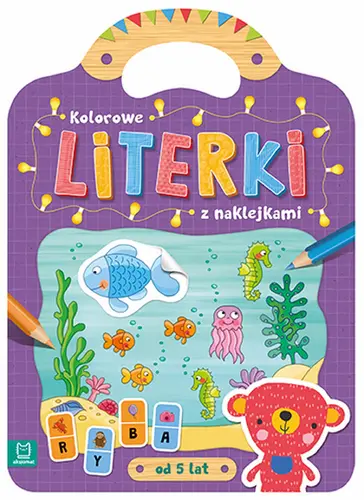 Okładka: Kolorowe literki z naklejkami od 5 lat