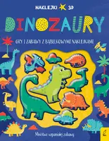 Okładka: Wypukłe naklejki. Dinozaury