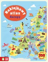 Okładka: Naklejkowy album. Naklejkowy atlas Europy