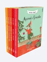 Okładka: Pakiet: Myszonek chce po swojemu / Myszonek pomaga w domu / Myszonek i Gwiazdka / Myszonek i trzaskający mróz / Myszonek i urodzinowy prezent / Myszonek pod namiotem