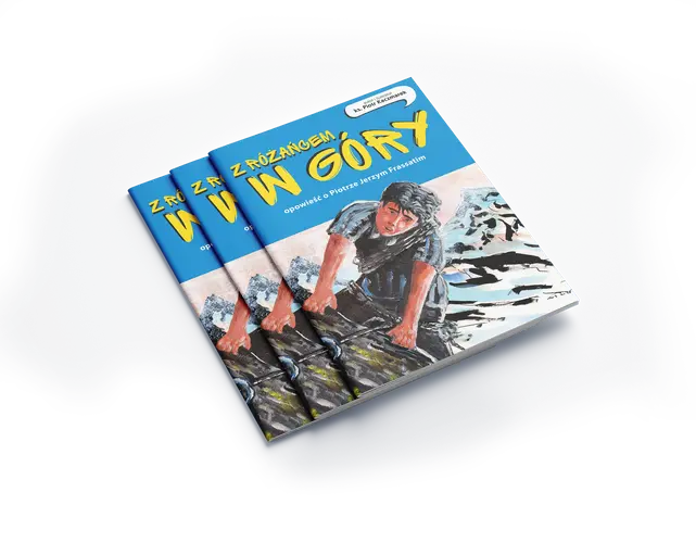 Okładka: Z różańcem w góry. Opowieść o Piotrze Jerzym Frassatim