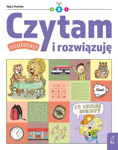 Okładka: Książkożercy. Czytam i rozwiązuję. Poziom 2. Tom 2