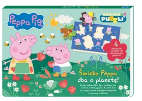 Okładka: Peppa Pig. Kraina puzzli. Świnka Peppa dba o planetę!