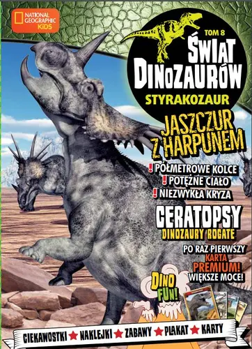 Okładka: Świat Dinozaurów cz. 8 STYRAKOZAUR
