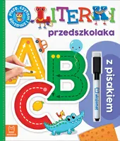Okładka: Literki przedszkolaka z pisakiem. Piszę, czytam i zmazuję. Wydanie II