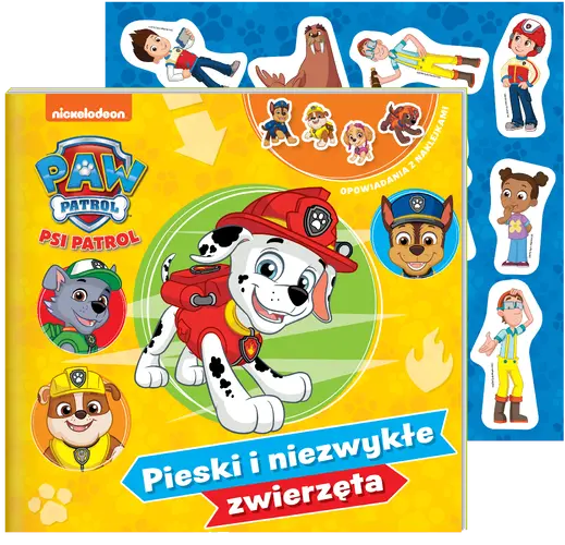 Okładka: Psi Patrol Opowiadania z naklejkami cz. 9 Pieski i niezwykłe zwierzęta