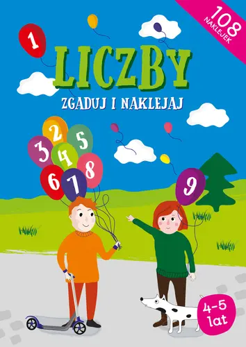 Okładka: Liczby Zgaduj i naklejaj