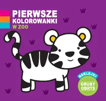 Okładka: Pierwsze kolorowanki. W zoo