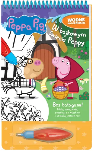 Okładka: Peppa Pig. Wodne kolorowanie. W bajkowym świecie Peppy.