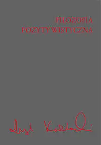 Okładka: Filozofia pozytywistyczna